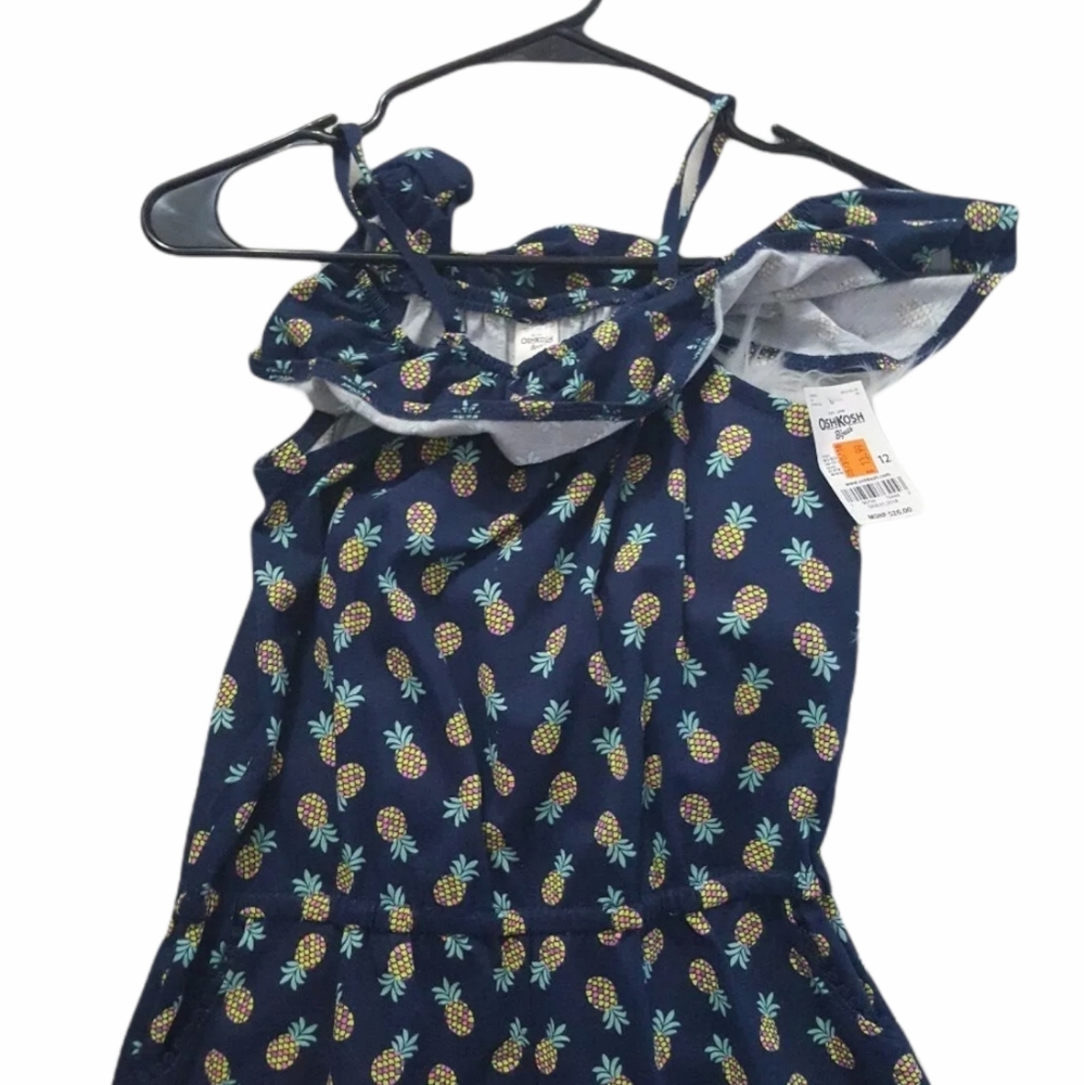 NWT OshKosh Bgosh pineapple jumper size 12 girls